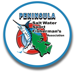 Peninsula saltwater sport fisherman's association logo for website on nav bar